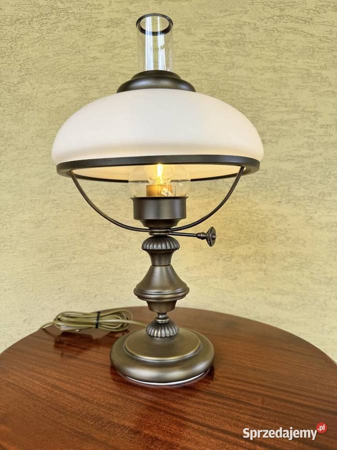 Lampa stołowa nocna biurko komoda antyk Aladyn