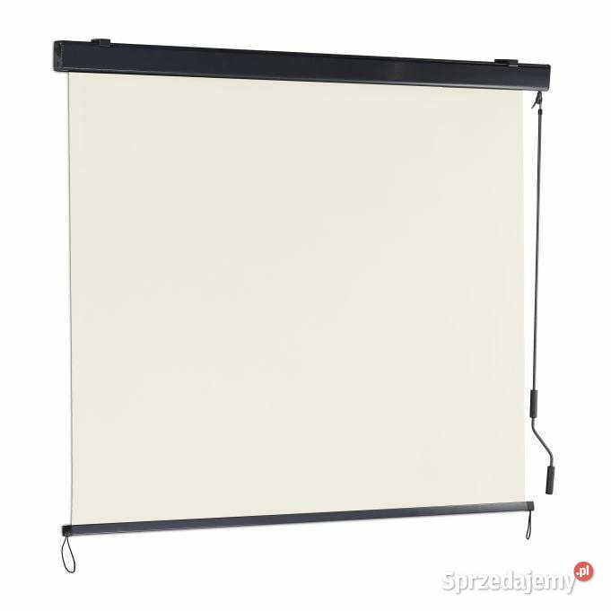 Beżowa roleta markiza pionowa z korbą 250x 160 Łódź