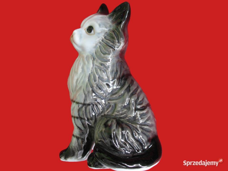 Kot figurka mały uroczy kotek 11 x 7 x 55 sprzedam