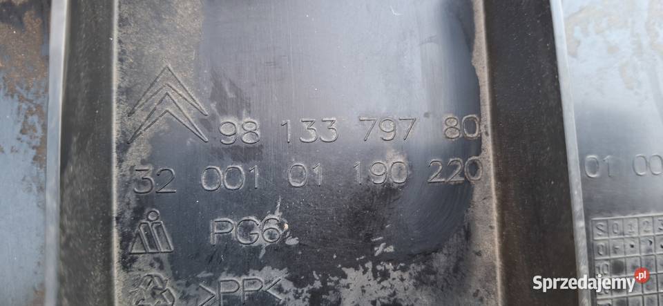 CITROEN C3 III OSŁONA PŁYTA ZDERZAKA PRZÓD Bieleń