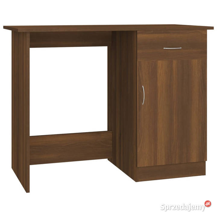 Biurko brązowy dąb 100x50x76 materiał Warszawa