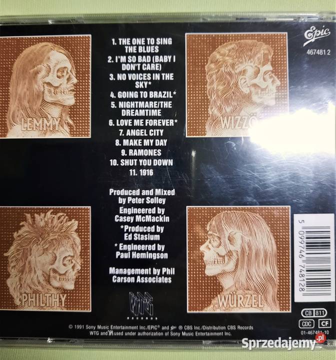 Sprzedam Rewelacyjny Koncert Motorhead 2xcd CD Katowice