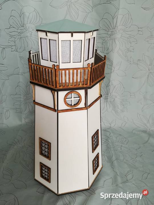 Latarnia lampa led dekoracja biały