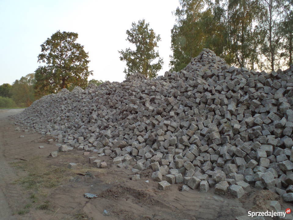 Kostka granitowa szara 1720 Używana Najtaniej Materiały budowlane Żary sprzedam