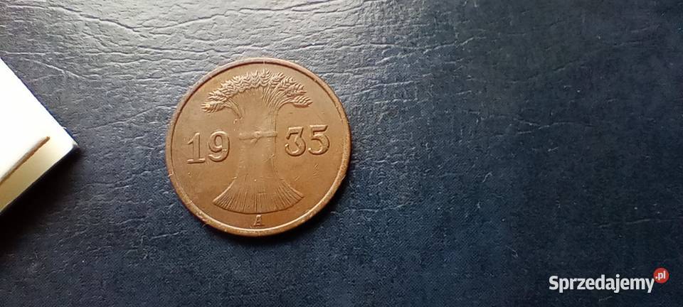 Stare monety 1 fenig 1935 A Niemcy Lesko