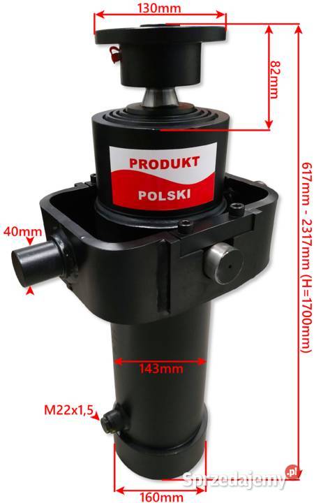 SIŁOWNIK CYLINDER PRZYCZEPY NOWY SKOK 1700 12TON Solec Kujawski sprzedam