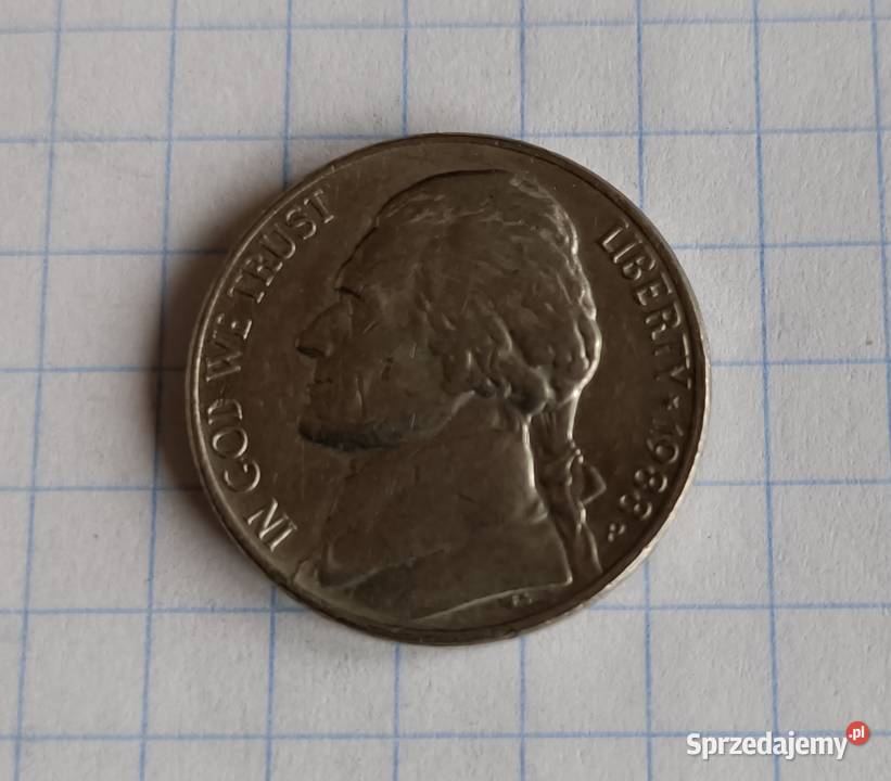 5 CENTÓW FIVE CENTS 1988 P USA