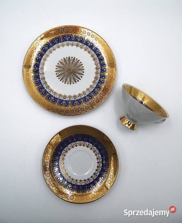 Piękny zestaw trio porcelana Winterling Poznań