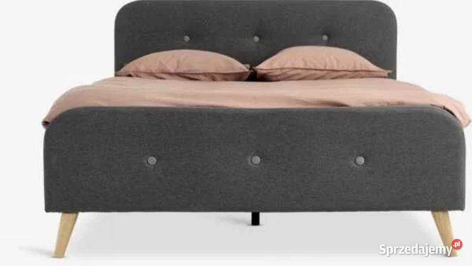 Rama łóżka JYSK w kolorze szarym Poznań