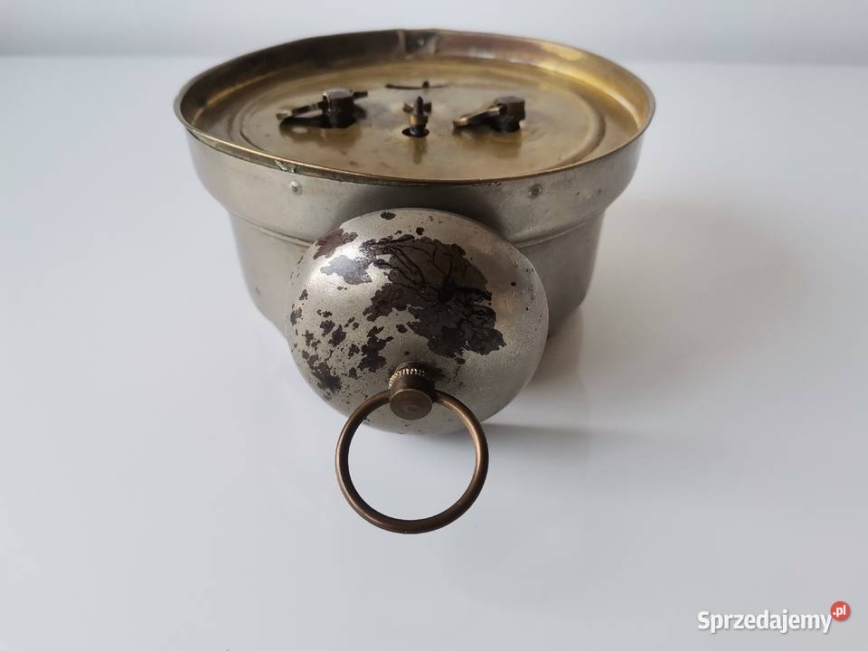 Stary przedwojenny Polski zegar budzik GF Katowice