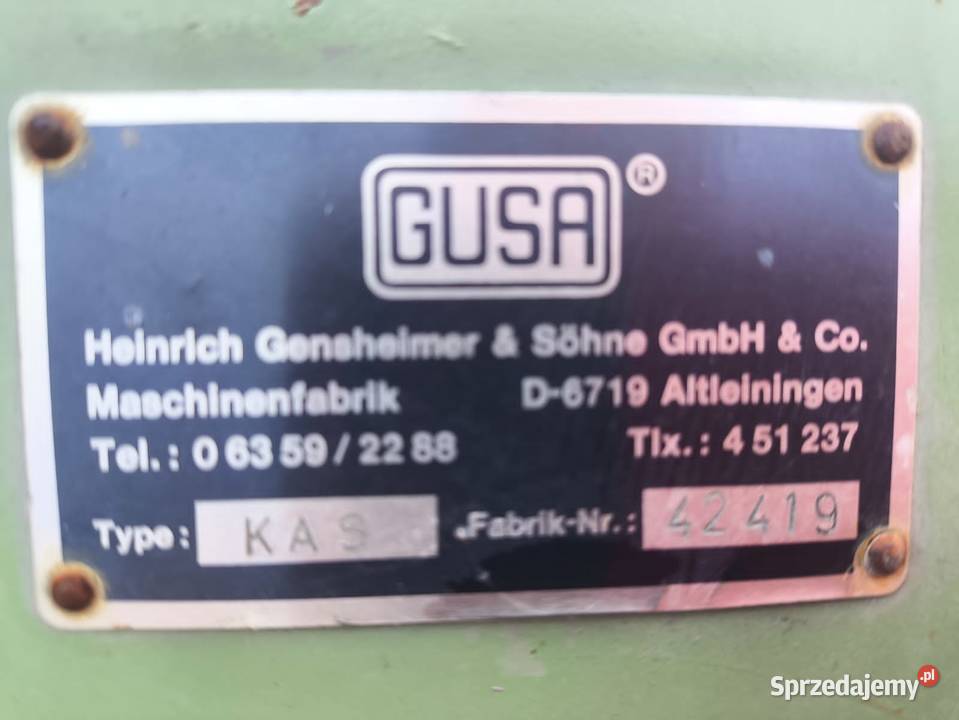 Piła klockarka do palet Gusa