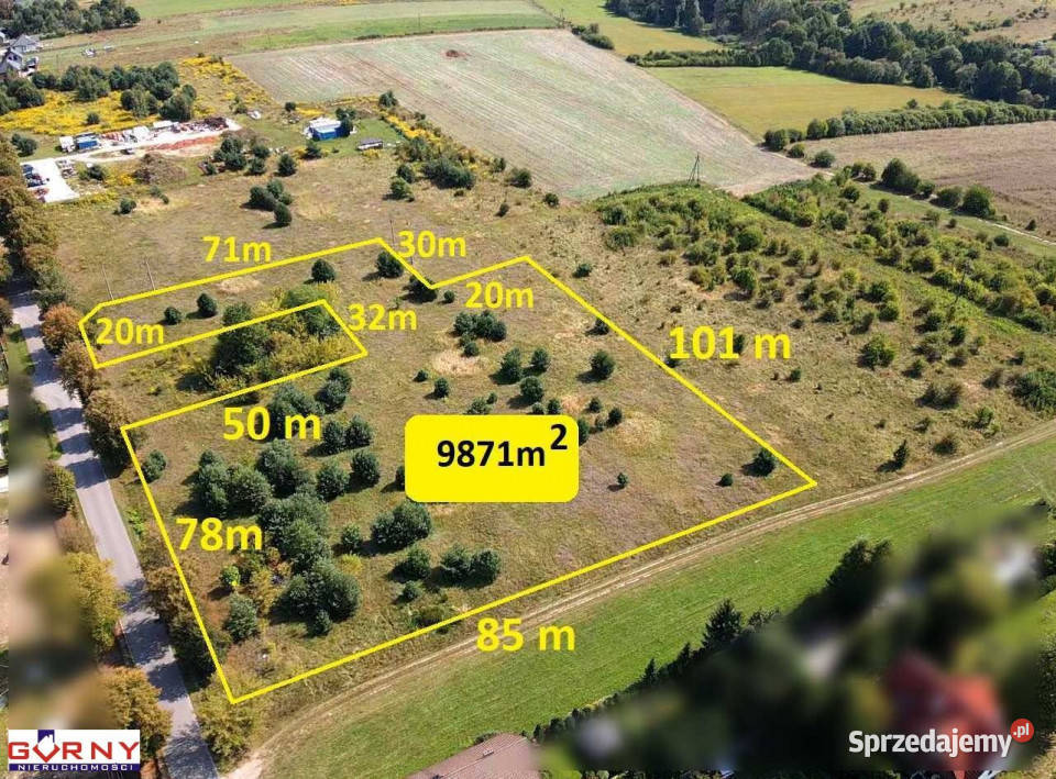 Działka 9871m2 Sulejów 40zł/m2 łódzkie