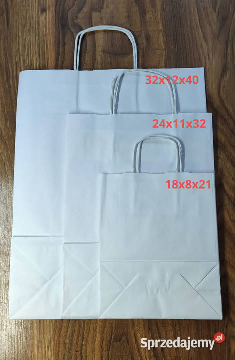 Torba Papierowa Ekologiczna 24x10x32 DHL sprzedam