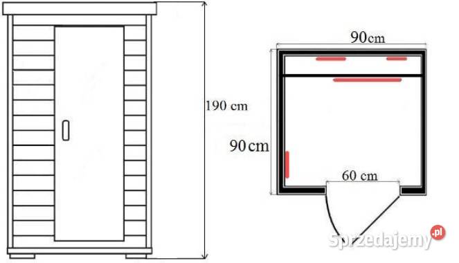 Sauna Infrared Verona Mini promienniki kwarcowe Akcesoria łazienkowe Ruda Śląska