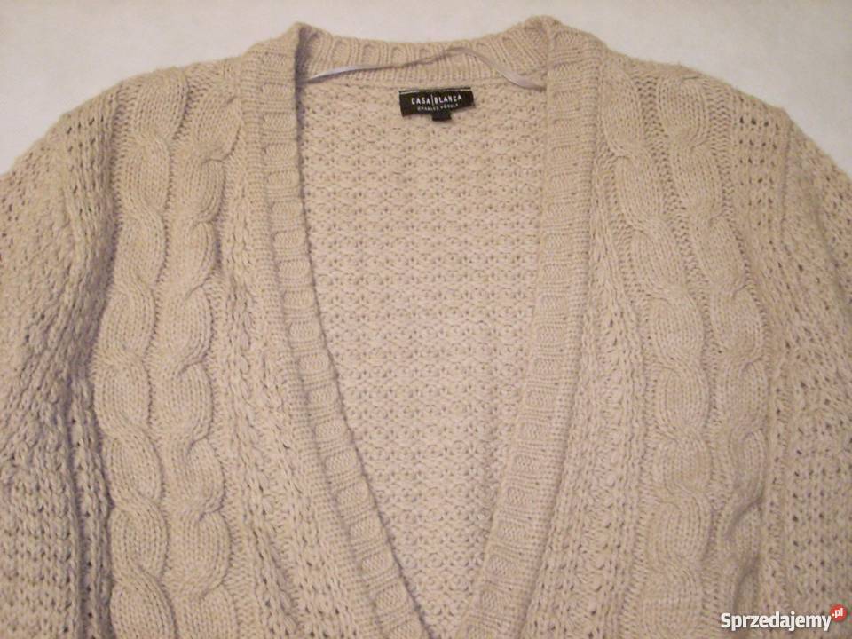 Wspaniały sweter ciepły kieszenie luźny 44 46 Rozmiar 42(XL)