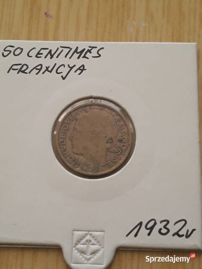 50 Centimes Francja 1932 r Konin