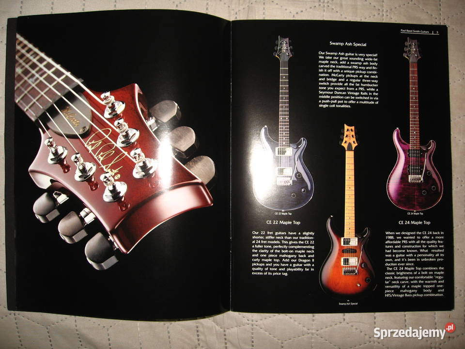 PRS Paul Reed Smith Guitars 2000 katalog gitar PRS sprzedam