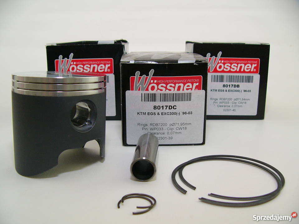 TŁOK komplet tłokowy WOSSNER 7195 mm selC EGS300 śląskie Zabrze sprzedam