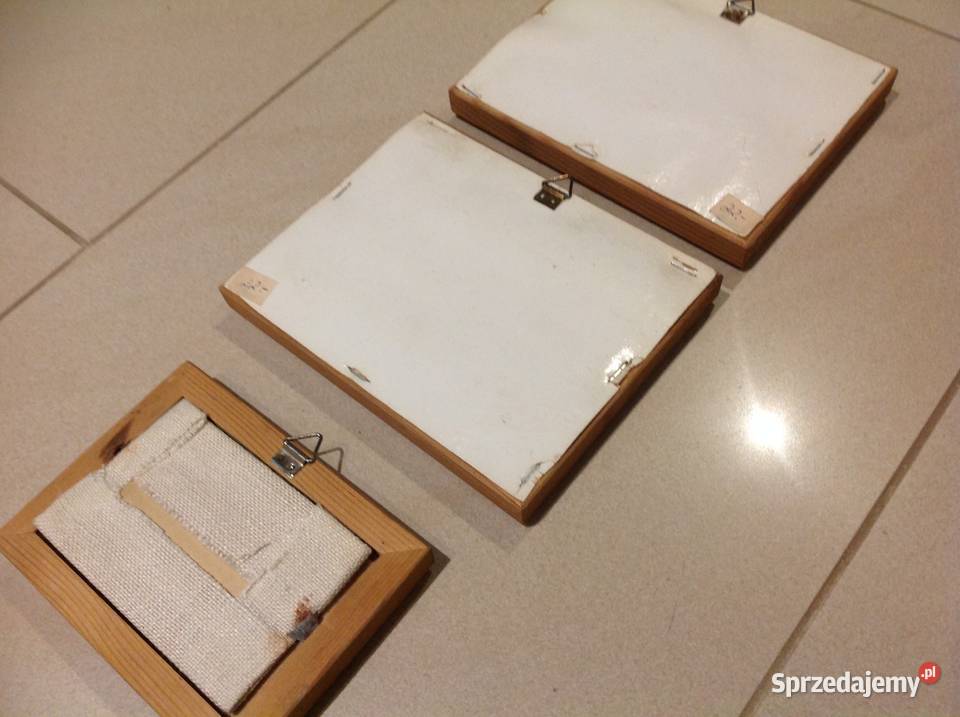 Obrazki w Ramce Haft Krzyżykowy Vintage 3 Nowa Sól