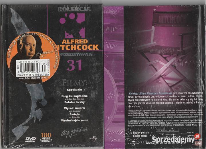 Alfred Hitchcock przedstawia 31 DVD lektor Pruszków sprzedam