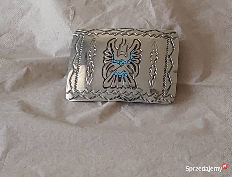 Klamra Navajo srebrna ręcznie robiona WCBNative Białystok sprzedam
