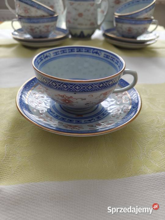 Serwis do herbaty porcelanowy łódzkie Łódź