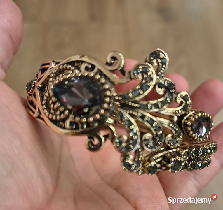 Piękna lśniąca bransoletka mankietowa turecka Białystok sprzedam