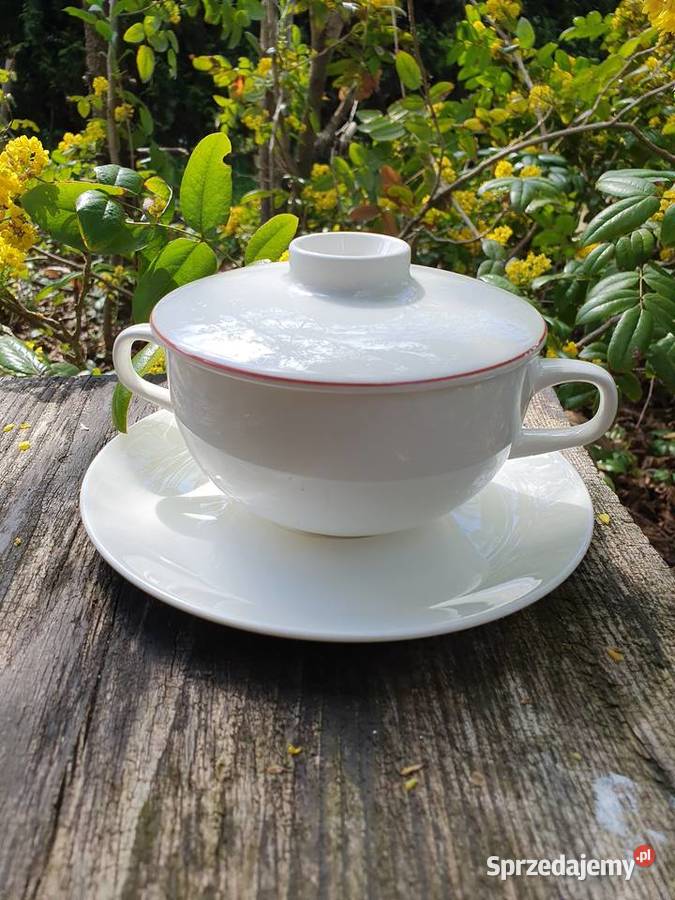 Royal Copenhagen bulionówka z pokrywką Myszków