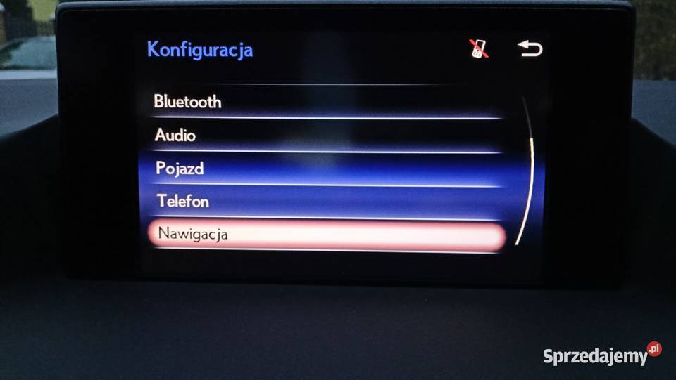 Mapa Europy LEXUS NX300h ES GS300 IS300h LX570 Łódź