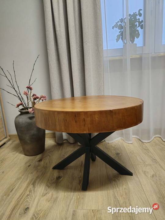 Stolik kawowy plaster drewna Niepołomice