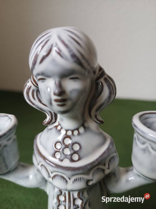 Figurka ceramiczna świecznik Karolina Gorlice