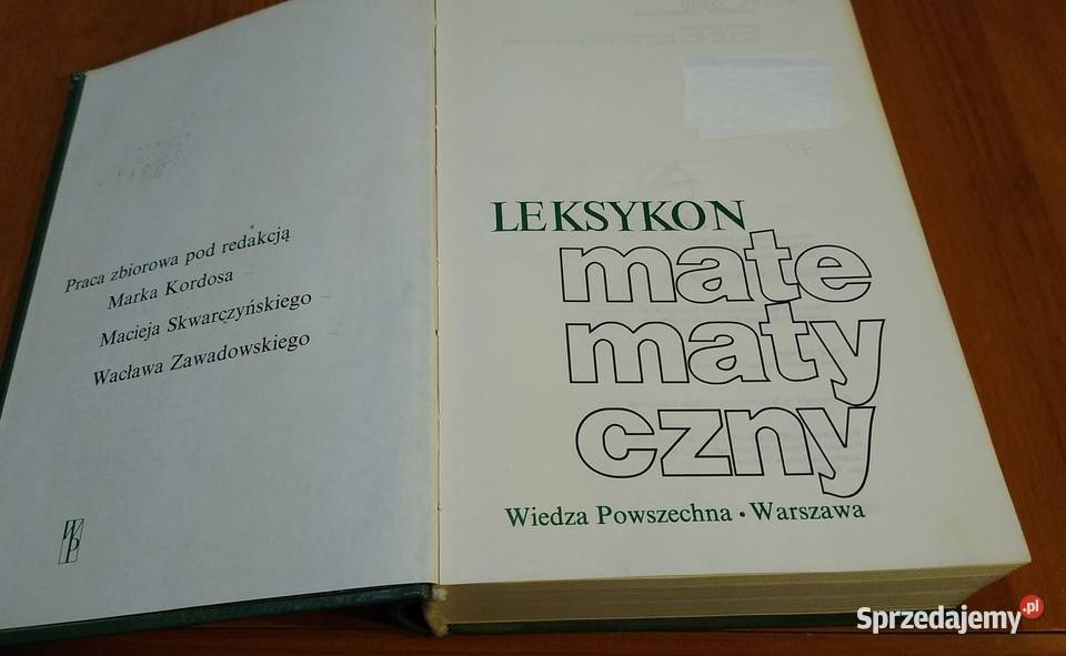 Leksykon matematyczny Kordos Skwarczyński Gdańsk