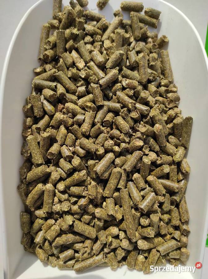 Susz z lucerny granulowany konie bydło króliki Strzelce Wielkie sprzedam