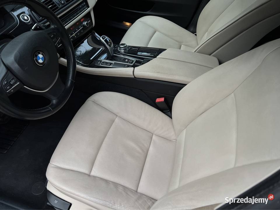 BMW SERIA 5 F10 520d 184 FULL PIĘKNA ZADBANA skórzana tapicerka Turek