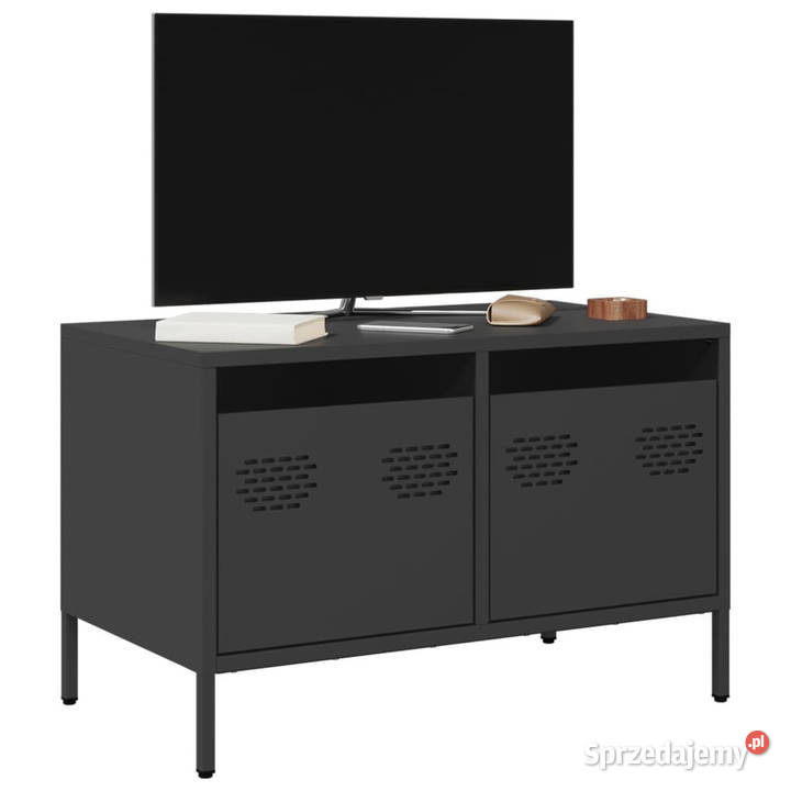 Szafka RTV czarna 68x39x435 stal walcowana na Warszawa