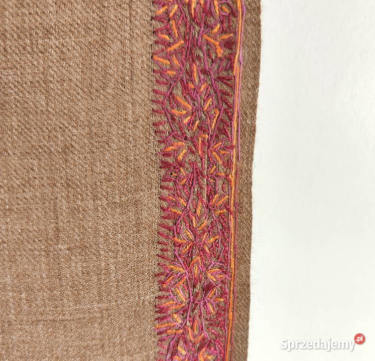 Szal orientalny indyjski haftowany haft paisley Szczecin