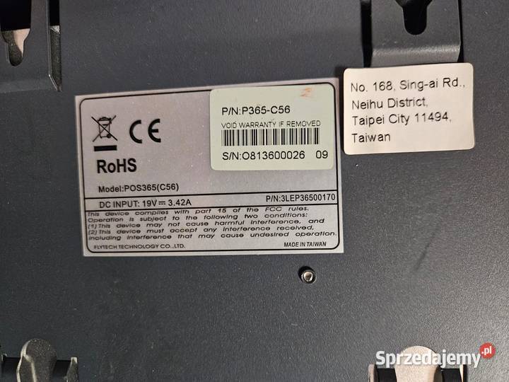 POS TERMINAL Novitus P365C56 szuflada kaseta na Gastronomia Pszczyna sprzedam