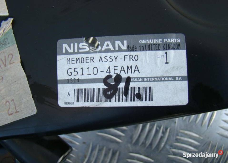 NISSAN QASHQAI POSZYCIE BLACHA G51304EAMA osobowe Nowy Tomyśl