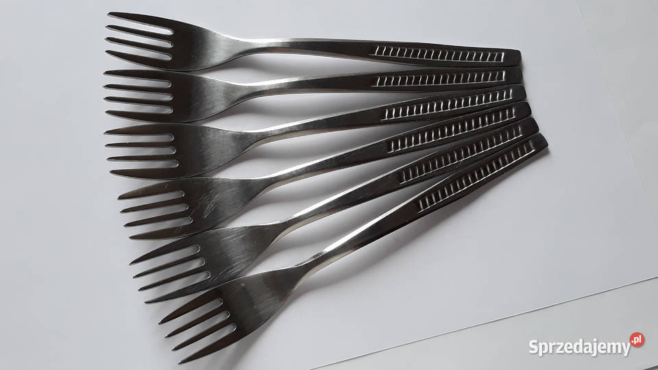 Widelce obiadowe KRATKA Polwid sztućce PRL Dąbrowa Górnicza