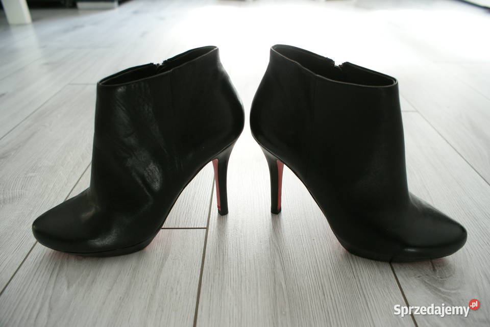 Buty Skórzane na Obcasie na Zamku39Okazja Olsztyn