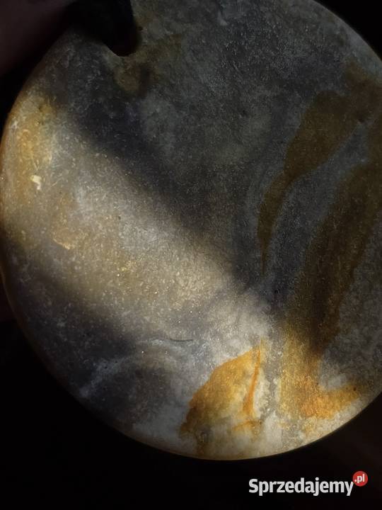 Naszyjnik z żywicy epoksydowej wisior kamień Legnica