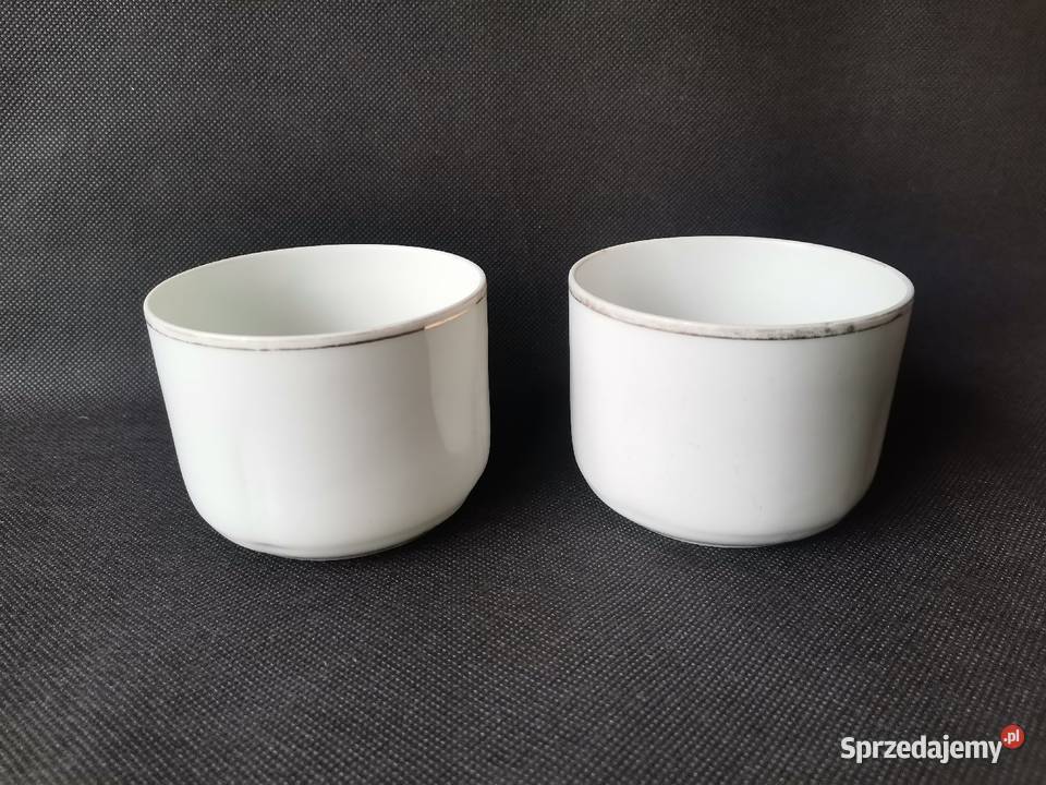 Stare przedwojenne 2 filiżanki porcelana Ćmielów Katowice