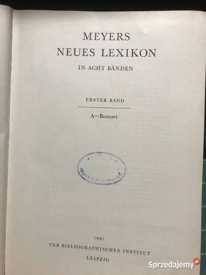 Meyers Neues Lexikon 1961 r sprzedam