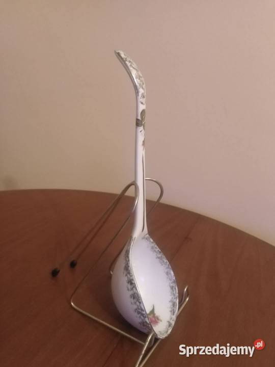 Łyżka Chochla PRL Porcelana i szkło dolnośląskie Wałbrzych