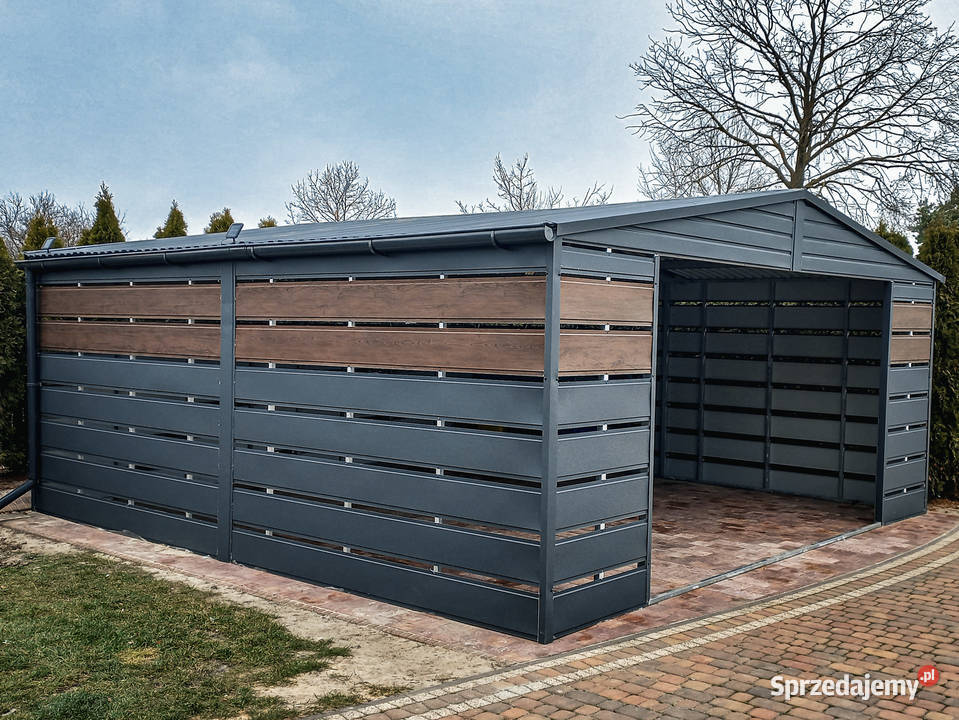 Nowoczesna wiata samochodowa 5x6 RAL ażurowa Jodłownik sprzedam