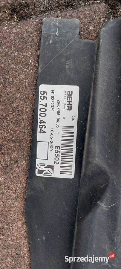 Wentylator chłodnicy FIAT GRANDE PUNTO 12 14 osobowe Wentylatory chłodnicy Szczecin