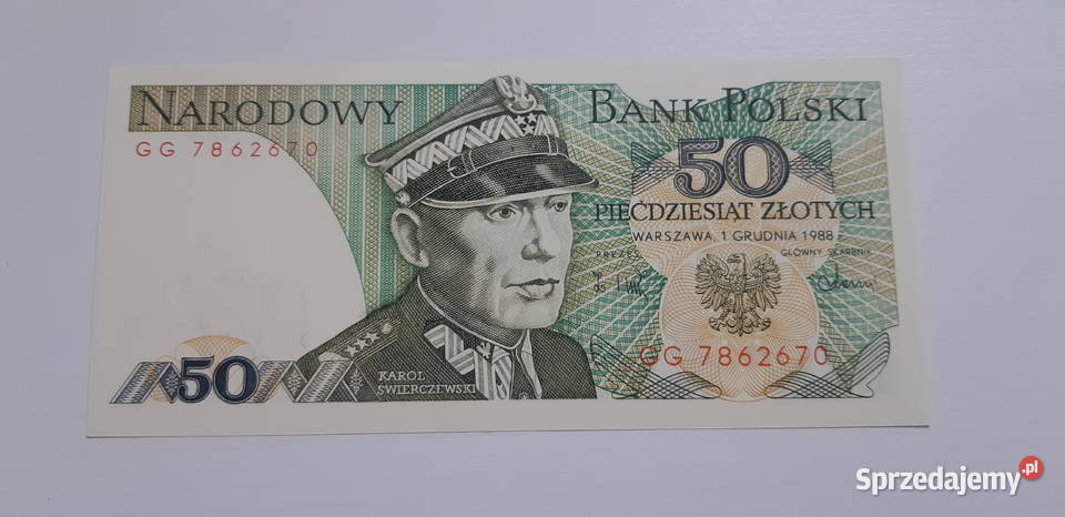 50 Świerczewski 1988 serGG STAN UNC kujawsko-pomorskie sprzedam