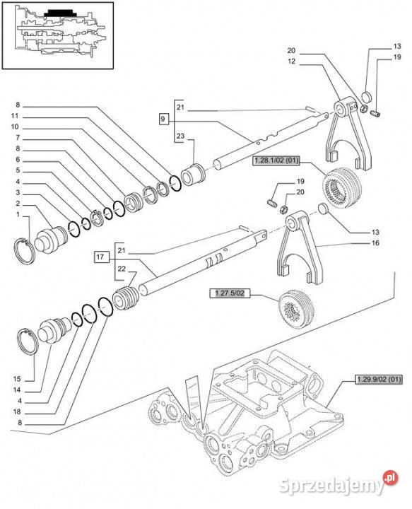 Holland T6010 T6090 T6070 Pręt 47127527