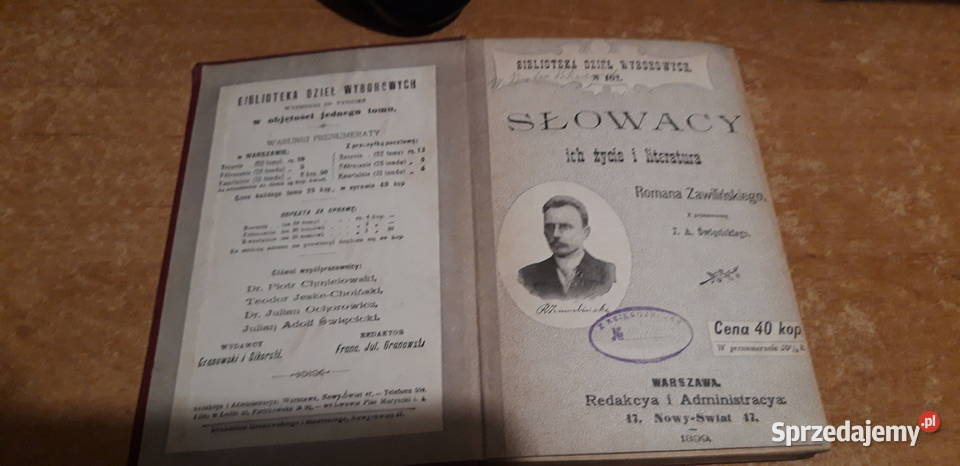 SŁOWACY ich życie i literatura R Zawiliński Antykwariat Iwno