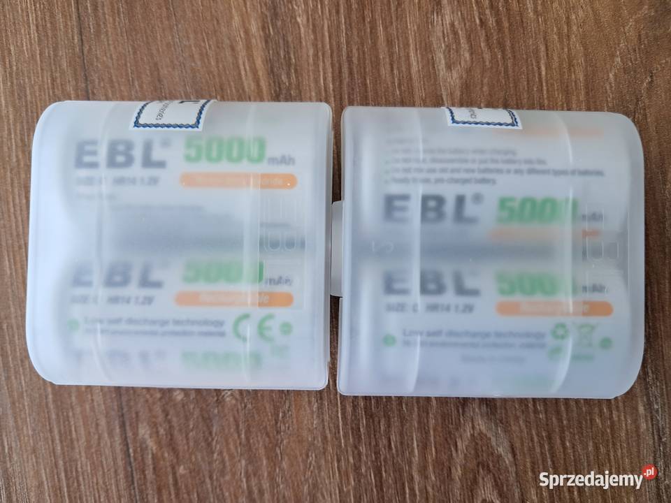 nowe akumulatorki EBL R20 5000Ah 4 Części i akcesoria Sandomierz